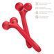 Електронний ультразвуковий ролик для обличчя GESKE Sonic Facial Roller 4в1 red HB0633 фото 2