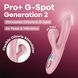 Вакуумний вібратор-кролик Satisfyer Pro+ G-Spot Generation 2 Pink (розкрита пломба!!!) &mdash; фото 9
