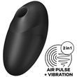 Вакуумный стимулятор с вибрацией Satisfyer Vulva Lover 3 Black