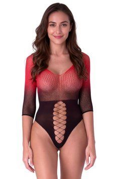 Бодистокинг Passion BS118 black/red SX4261 фото Купить Бодистокинг Passion BS118 black/red  Passion  829 грн