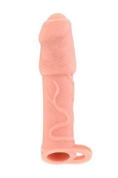 Насадка на член Real Body - Real Extender DICKY с закрытой головкой и кольцом для мошонки SO3716 фото Купить   Real Body (Франція) 831 грн