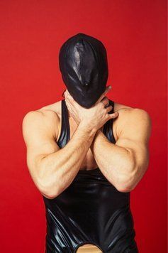 Закритий шкіряний капюшон D&A Deprivation mask Leather SO9560 фото Купити Закритий шкіряний капюшон D&A Deprivation mask Leather  D&A (Україна) 2 438 грн