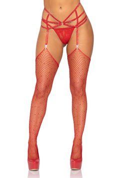 Пояс для панчіх зі стреп Leg Avenue Strappy Rhinestone Garterbelt Red One Size, стрази SO9143 фото Купити Пояс для панчіх зі стреп Leg Avenue Strappy Rhinestone Garterbelt Red One Size, стрази  Leg Avenue (США) 923 грн