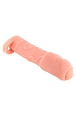 Насадка на член Real Body - Real Extender DICKY с закрытой головкой и кольцом для мошонки SO3716 фото Купить   Real Body (Франція) 831 грн