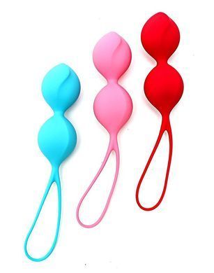 Вагинальные шарики Satisfyer V Balls (3 пары), диаметр 3,4см, масса 79-114-150г, монолитные SO2301 фото Купить   Satisfyer (Німеччина) 1 265 грн