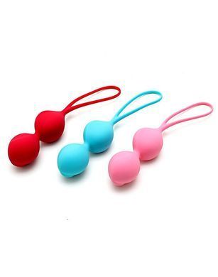 Вагинальные шарики Satisfyer V Balls (3 пары), диаметр 3,4см, масса 79-114-150г, монолитные SO2301 фото Купить   Satisfyer (Німеччина) 1 265 грн