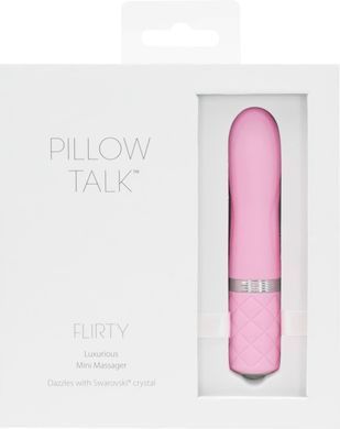 Роскошный вибратор PILLOW TALK - Flirty Pink с кристаллом Swarovski, гибкая головка SO2725 фото Купить   Pillow Talk (Канада) 1 579 грн