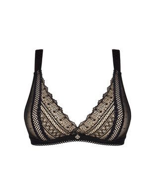 Мереживний бюстгальтер із трикутною чашкою Obsessive Estiqua bra XS/S, чорний, широкі лямки SO7258 фото Купити Мереживний бюстгальтер із трикутною чашкою Obsessive Estiqua bra XS/S, чорний, широкі лямки  Obsessive (Польща) 738 грн