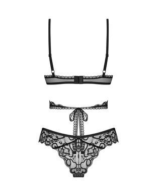 Комплект Obsessive Blomentis 2-pcs set, XS/S, мереживний, ліф із зав&rsquo;язками на спині, трусики-сліпи SX1030 фото Купити Комплект Obsessive Blomentis 2-pcs set, XS/S, мереживний, ліф із зав&rsquo;язками на спині, трусики-сліпи  Obsessive (Польща) 1 477 грн