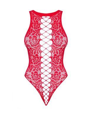 Ажурний бодістокінг із ефектом шнурівки Obsessive B120 teddy red S/M/L, червоний SO7208 фото Купити Ажурний бодістокінг із ефектом шнурівки Obsessive B120 teddy red S/M/L, червоний  Obsessive (Польща) 821 грн