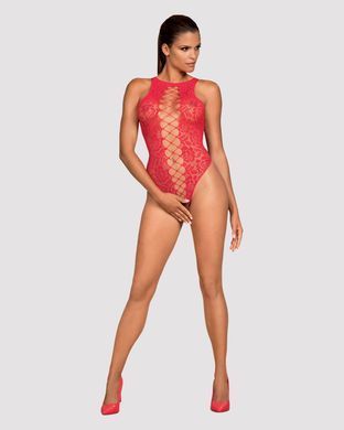 Ажурний бодістокінг із ефектом шнурівки Obsessive B120 teddy red S/M/L, червоний SO7208 фото Купити Ажурний бодістокінг із ефектом шнурівки Obsessive B120 teddy red S/M/L, червоний  Obsessive (Польща) 821 грн