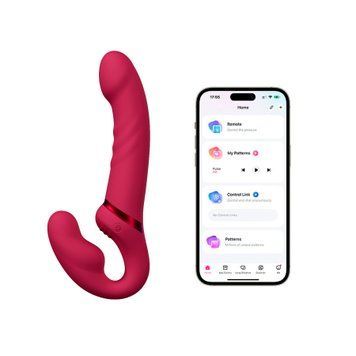 Безремневой смарт-страпон Lovense Lapis vibrating strapless strap-on, 3 мотора Lovense  &mdash; фото