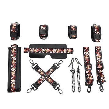 БДСМ-набор LOCKINK The Flowering Serpent - Bondage Set, 7 шт. SX0901 фото Купить   LOCKINK (Китай) 2 309 грн