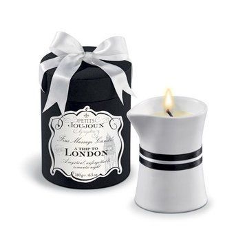 Массажная свечa Petits Joujoux - London - Rhubarb, Cassis and Ambra (190 г) роскошная упаковка SO3145 фото Купить   Petits Joujoux (Німеччина) 1 921 грн