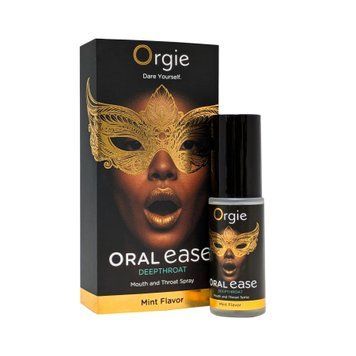 Спрей для глубокого минета Orgie &ndash; Oral Ease Deepthroat (15 мл), мятный, без анестетиков SX2737 фото Купить   Orgie (Бразилія-Португалія) 738 грн