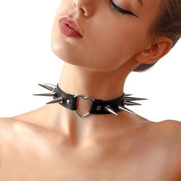 Чокер Серце з великими шипами, із натуральної шкіри Art of Sex - Crystal, колір Чорний SO6703 фото Купити Чокер серце з великими шипами, із натуральної шкіри Art of Sex - Crystal, колір Червоний  Art of Sex  799 грн