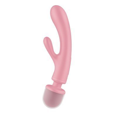 Вибратор-кролик с вибромассажером Satisfyer Triple Lover Pink, 3 мотора SO8790 фото Купить   Satisfyer (Німеччина) 2 540 грн