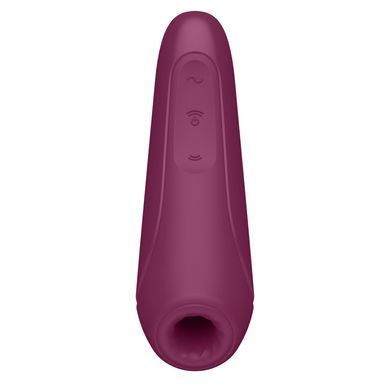Вакуумный клиторальный стимулятор Satisfyer Curvy 1+ Rose Red с управлением через интернет SO3780 фото Купить   Satisfyer (Німеччина) 2 217 грн