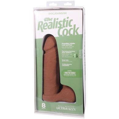 Фалоімітатор Doc Johnson The Realistic Cock ULTRASKYN - 8 Inch with Balls Caramel SX4428 фото Купити Фалоімітатор Doc Johnson The Realistic Cock ULTRASKYN - 8 Inch with Balls Caramel  Doc Johnson  2 751 грн