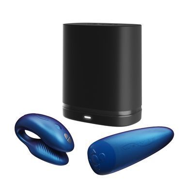 Смарт-вібратор для пар We-Vibe Chorus Cosmic Blue, сенсорне керування вібраціями стисненням пульта SO6919 фото Купити Смарт-вібратор для пар We-Vibe Chorus Cosmic Blue, сенсорне керування вібраціями стисненням пульта  We-Vibe (Канада) 8 592 грн