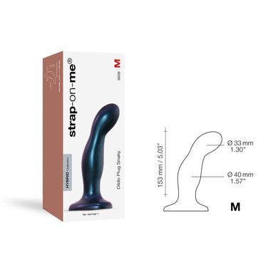 Дилдо Strap-On-Me DILDO PLUG SNAKY METALLIC BLUE, розмір M, діаметр 4 см, ввідна довжина 15,3 см SO6825 фото Купити Дилдо Strap-On-Me DILDO PLUG SNAKY METALLIC BLUE, розмір M, діаметр 4 см, ввідна довжина 15,3 см  Strap-On-Me (Франція) 1 986 грн