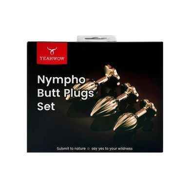Набір анальних пробок LOCKINK YEAHWOW Nympho Butt Plug Set SX2840 фото Купити Набір анальних пробок LOCKINK YEAHWOW Nympho Butt Plug Set  LOCKINK (Китай) 969 грн