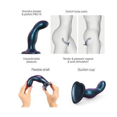 Дилдо Strap-On-Me DILDO PLUG SNAKY METALLIC BLUE, розмір M, діаметр 4 см, ввідна довжина 15,3 см SO6825 фото Купити Дилдо Strap-On-Me DILDO PLUG SNAKY METALLIC BLUE, розмір M, діаметр 4 см, ввідна довжина 15,3 см  Strap-On-Me (Франція) 1 986 грн