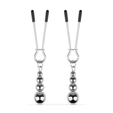 Зажимы для сосков Bedroom Fantasies: Nipple Clamps with Beaded Chain - Silver SX2209 фото Купить   Bedroom Fantasies  1 099 грн