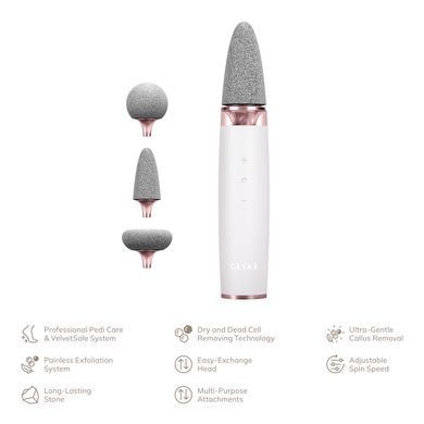 Шліфувальна пилка для стоп з додатковими насадками GESKE Electric Pumice Foot Smoothing Multi-Pen 8в1 starlight HB0535 фото Купити Шліфувальна пилка для стоп з додатковими насадками GESKE Electric Pumice Foot Smoothing Multi-Pen 8в1 starlight  GESKE 3 399 грн