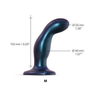 Дилдо Strap-On-Me DILDO PLUG SNAKY METALLIC BLUE, розмір M, діаметр 4 см, ввідна довжина 15,3 см SO6825 фото Купити Дилдо Strap-On-Me DILDO PLUG SNAKY METALLIC BLUE, розмір M, діаметр 4 см, ввідна довжина 15,3 см  Strap-On-Me (Франція) 1 986 грн