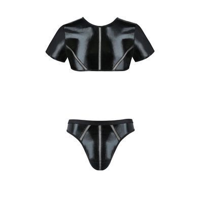 Комплект чоловічої білизни під латекс Passion 057 SET PETER L/XL Black, кроп-топ, стринги SO7633 фото Купити Комплект чоловічої білизни під латекс Passion 057 SET PETER L/XL Black, кроп-топ, стринги  Passion (Польща) 2 937 грн
