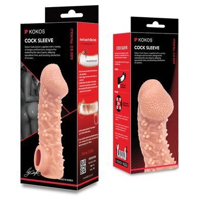 Насадка на член Kokos Cock Sleeve CS 009 M SX1467 фото Купить   Kokos (Південна Корея) 618 грн