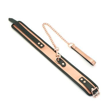 Широкий нашийник з повідцем Liebe Seele Rose Gold Memory Collar with Leash, натуральна шкіра SO9494 фото Купити Широкий нашийник з повідцем Liebe Seele Rose Gold Memory Collar with Leash, натуральна шкіра  Liebe Seele  2 329 грн