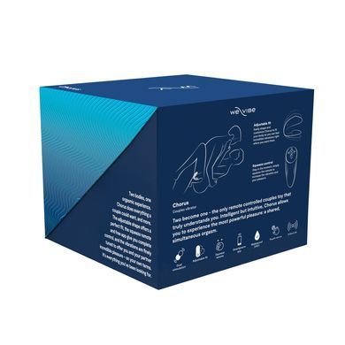 Смарт-вібратор для пар We-Vibe Chorus Cosmic Blue, сенсорне керування вібраціями стисненням пульта SO6919 фото Купити Смарт-вібратор для пар We-Vibe Chorus Cosmic Blue, сенсорне керування вібраціями стисненням пульта  We-Vibe (Канада) 8 592 грн