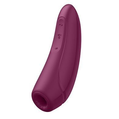 Вакуумный клиторальный стимулятор Satisfyer Curvy 1+ Rose Red с управлением через интернет SO3780 фото Купить   Satisfyer (Німеччина) 2 217 грн