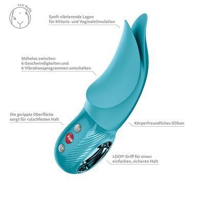 Вібратор для клітора Fun Factory VOLTA Aquamarine, гнучкий подвійний кінчик SX4300 фото Купити Вібратор для клітора Fun Factory VOLTA Aquamarine, гнучкий подвійний кінчик  Fun Factory  1 839 грн