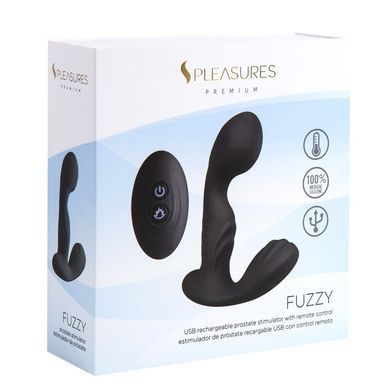 Вібромасажер простати S Pleasures Premium FUZZY, чорний, з рельєфом, 10 режимів вібрації, нагрів SX1612 фото Купити Вібромасажер простати S Pleasures Premium FUZZY, чорний, з рельєфом, 10 режимів вібрації, нагрів  S Pleasures (Іспанія) 2 679 грн