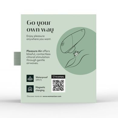 Вакуумний кліторальний стимулятор Womanizer Liberty 2 Sage, 8 режимів, магнітна кришечка SX0520 фото Купити Вакуумний кліторальний стимулятор Womanizer Liberty 2 Sage, 8 режимів, магнітна кришечка  Womanizer (Німеччина) 4 065 грн