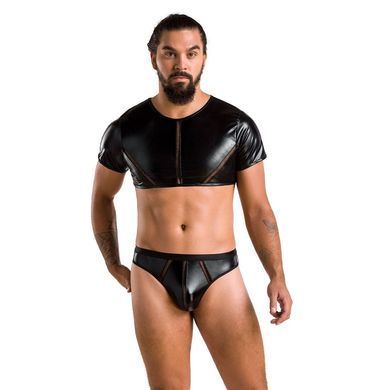 Комплект чоловічої білизни під латекс Passion 057 SET PETER L/XL Black, кроп-топ, стринги SO7633 фото Купити Комплект чоловічої білизни під латекс Passion 057 SET PETER L/XL Black, кроп-топ, стринги  Passion (Польща) 2 937 грн