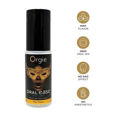 Спрей для глибокого мінету Orgie &ndash; Oral Ease Deepthroat (15 мл), м&rsquo;ятний, без анестетиків SX2737 фото Купити Спрей для глибокого мінету Orgie &ndash; Oral Ease Deepthroat (15 мл), м&rsquo;ятний, без анестетиків  Orgie (Бразилія-Португалія) 939 грн