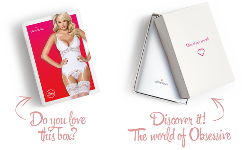 Сатиновый кружевной корсет Obsessive 810-COR-2 babydoll & thong S/M, белый, корсет, танга SO7158 фото Купить   Obsessive (Польща) 1 792 грн