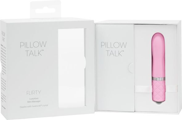 Роскошный вибратор PILLOW TALK - Flirty Pink с кристаллом Swarovski, гибкая головка SO2725 фото Купить   Pillow Talk (Канада) 1 579 грн