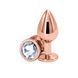 Анальная пробка NS Novelties Rear Assets - Rose Gold - Medium - Clear SX4363 фото 1