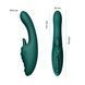 Смарт-вібратор Zalo Ares Turquoise Green, підігрів, 3 мотори, язичок для клітора, стимуляція точки G SX2693 фото 4