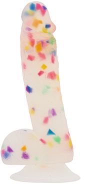 Фаллоимитатор с конфетти ADDICTION - PARTY MARTY 7.5&Prime; - FROST & CONFETTI, 19 см, силикон SO4532 фото Купить   ADDICTION  1 921 грн