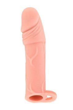 Насадка на член Real Body &mdash; Real Extender HUGY з відкритою головкою та кільцем для мошонки SO3717 фото Купити Насадка на член Real Body &mdash; Real Extender HUGY з відкритою головкою та кільцем для мошонки  Real Body (Франція) 831 грн