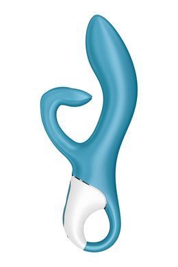 Вібратор-кролик із потрійним відростком Satisfyer Embrace me Turquoise, 2 мотори, діаметр 3,6 см SO6284 фото Купити Вібратор-кролик із потрійним відростком Satisfyer Embrace me Turquoise, 2 мотори, діаметр 3,6 см  Satisfyer (Німеччина) 2 004 грн