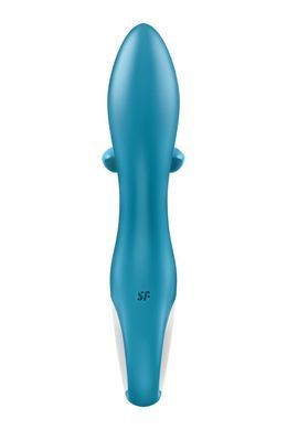 Вібратор-кролик із потрійним відростком Satisfyer Embrace me Turquoise, 2 мотори, діаметр 3,6 см SO6284 фото Купити Вібратор-кролик із потрійним відростком Satisfyer Embrace me Turquoise, 2 мотори, діаметр 3,6 см  Satisfyer (Німеччина) 2 004 грн