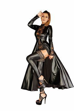 Сукня-плащ з мокрим ефектом Noir Handmade F128C Powerwetlook gown coat, S SX0013 фото Купити Сукня-плащ з мокрим ефектом Noir Handmade F128C Powerwetlook gown coat, S  Noir Handmade (Польща) 4 065 грн