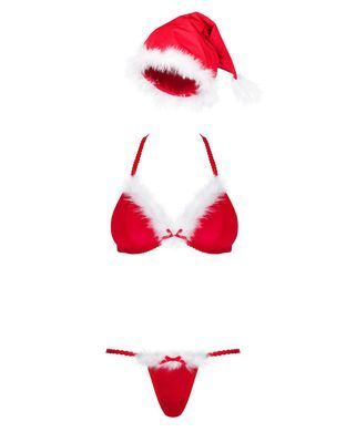 Новорічний комплект Obsessive Santastic 3-pcs set L/XL SO9081 фото Купити Новорічний комплект Obsessive Santastic 3-pcs set S/M  Obsessive (Польща) 775 грн